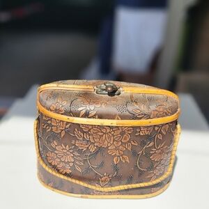 Vintage Mid-Century Bamboo/Wood Chinoiserie Purse